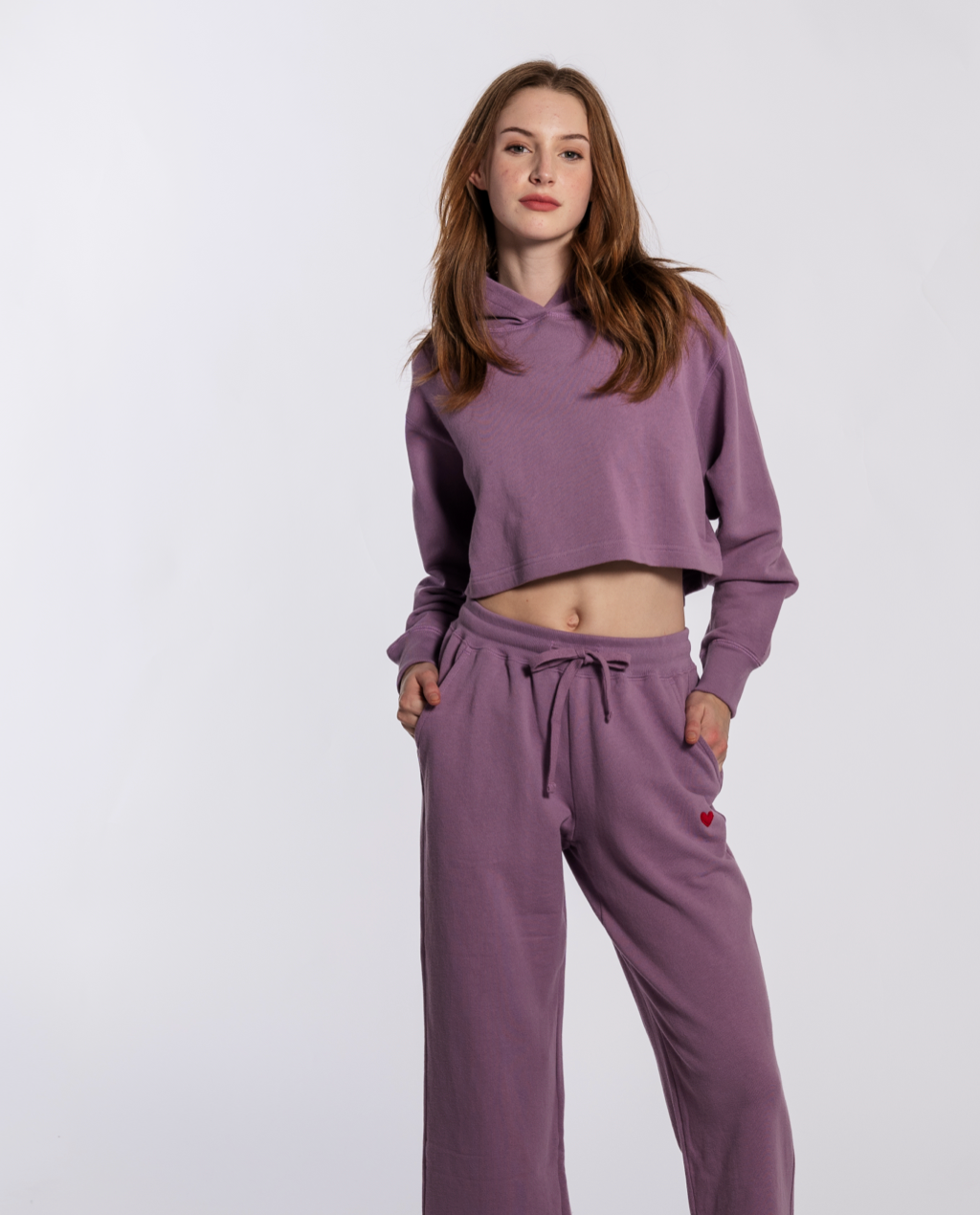 NS x preloved - Barbell Cropped Hoodie