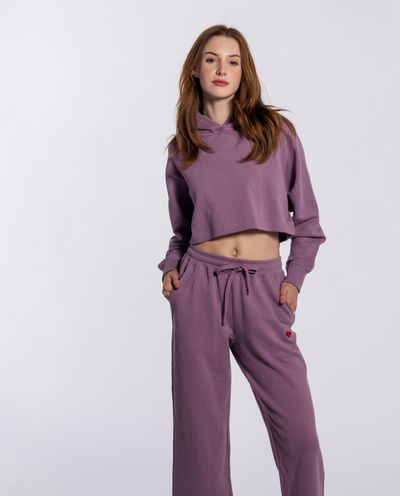 NS x preloved - Barbell Cropped Hoodie