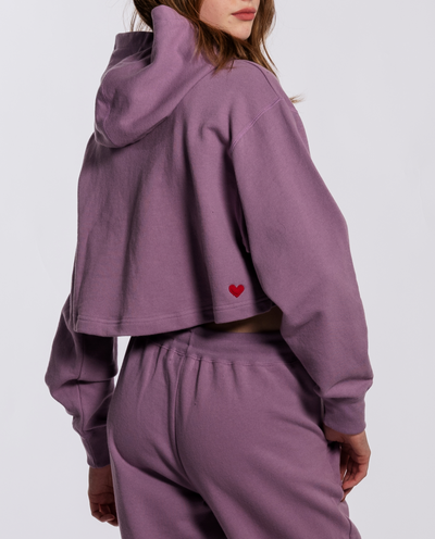 NS x preloved - Barbell Cropped Hoodie