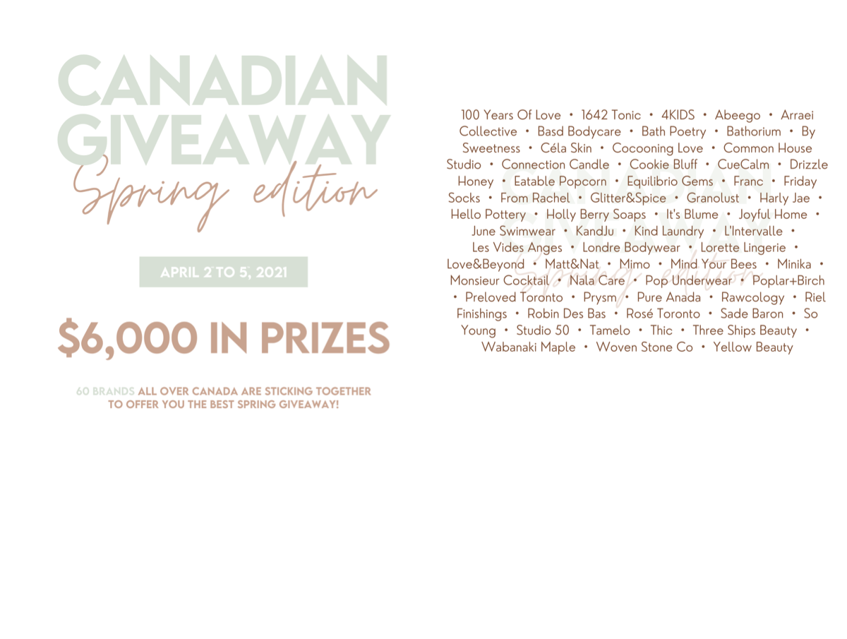 Canadian Spring Giveaway