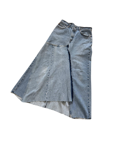 Custom Upcycled Denim Skirt