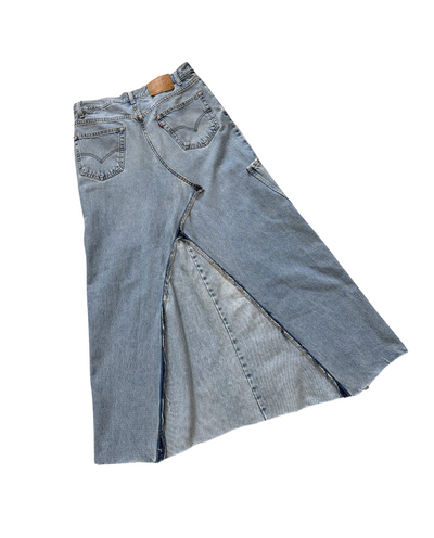 Custom Upcycled Denim Skirt