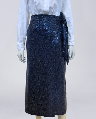 Natalie wrap midi skirt