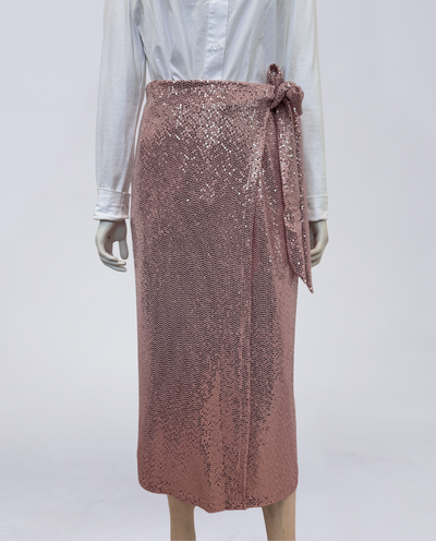 Natalie wrap midi skirt