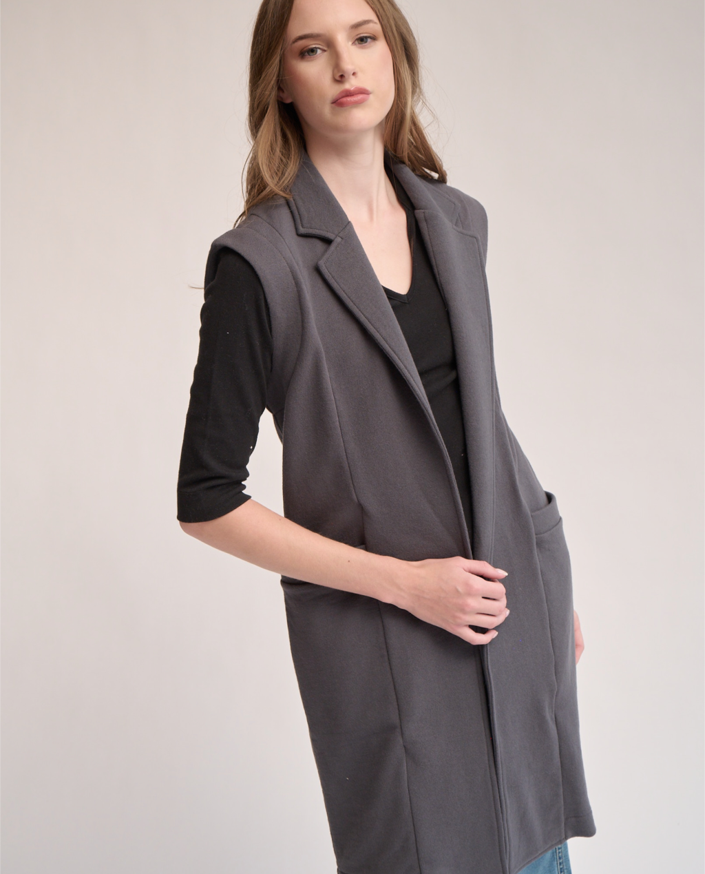 Centie sleeveless blazer