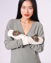 Ariel Mitts  with Upcycled Wool