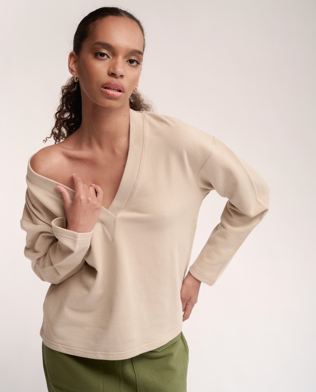 Aoife V-neck top