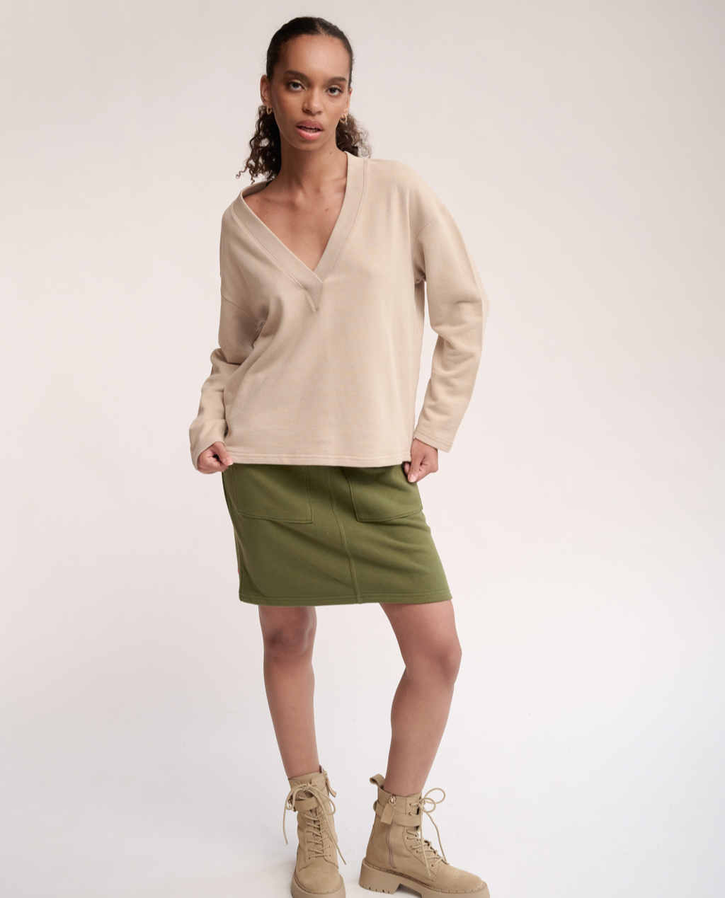 Aoife V-neck top
