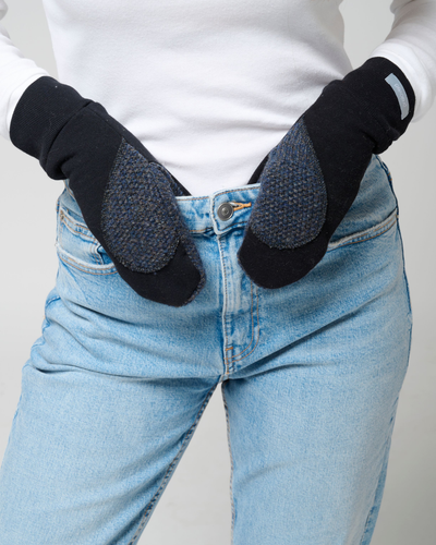 Ariel Mitts  with Upcycled Wool