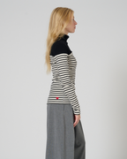 Arlyn Turtleneck stripe Top