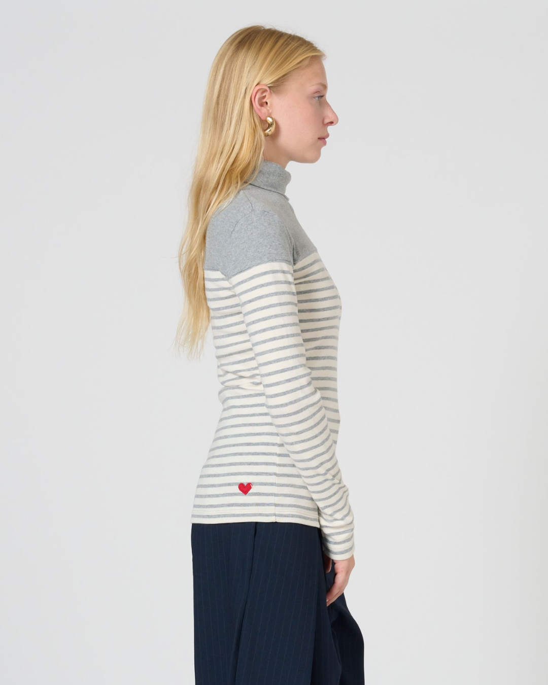 Arlyn Turtleneck stripe Top