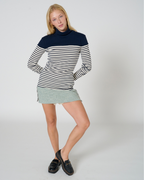 Arlyn Turtleneck stripe Top