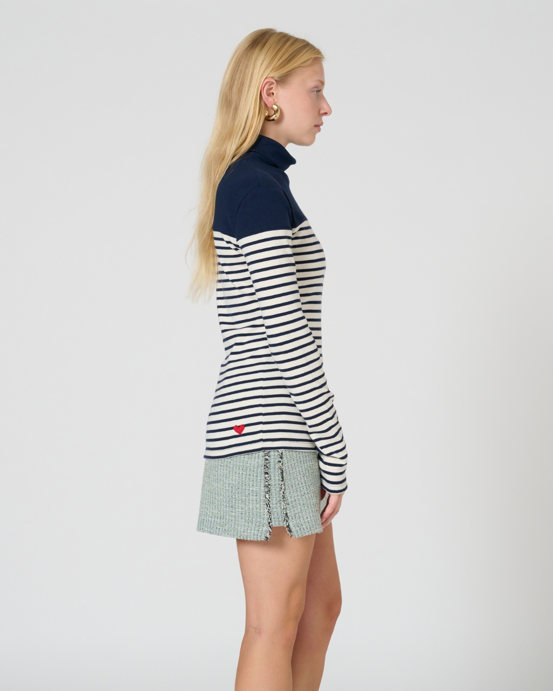 Arlyn Turtleneck stripe Top