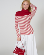 Arlyn Turtleneck stripe Top