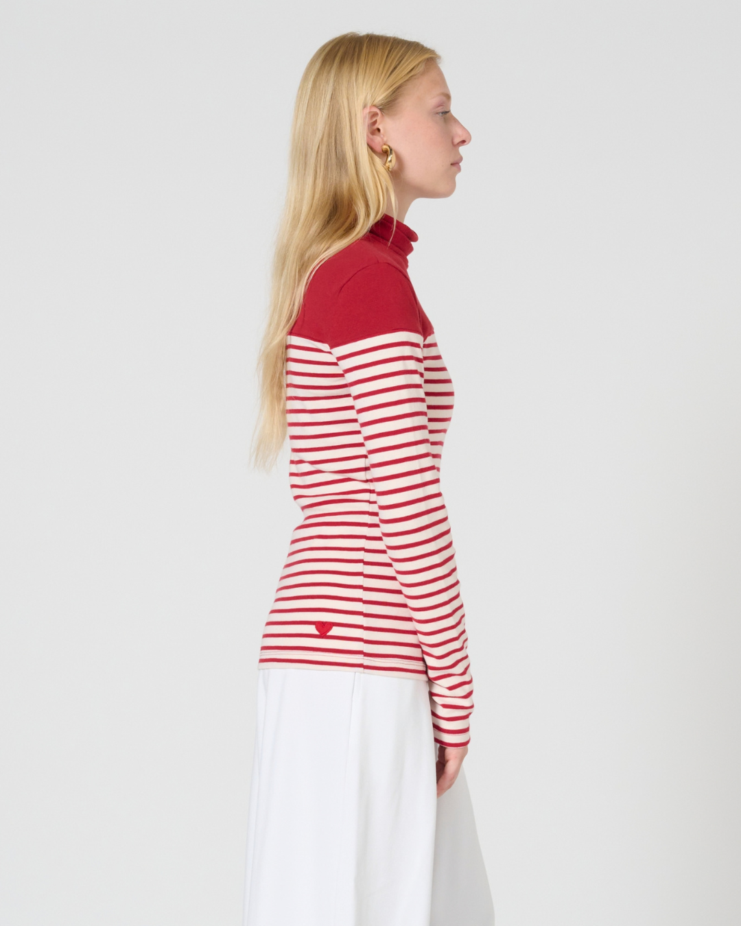Arlyn Turtleneck stripe Top