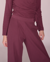 Basma pleated wide-leg pants