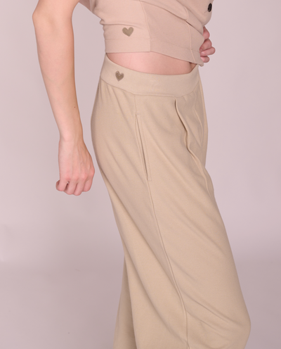 Basma pleated wide-leg pants