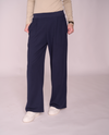 Basma pleated wide-leg pants