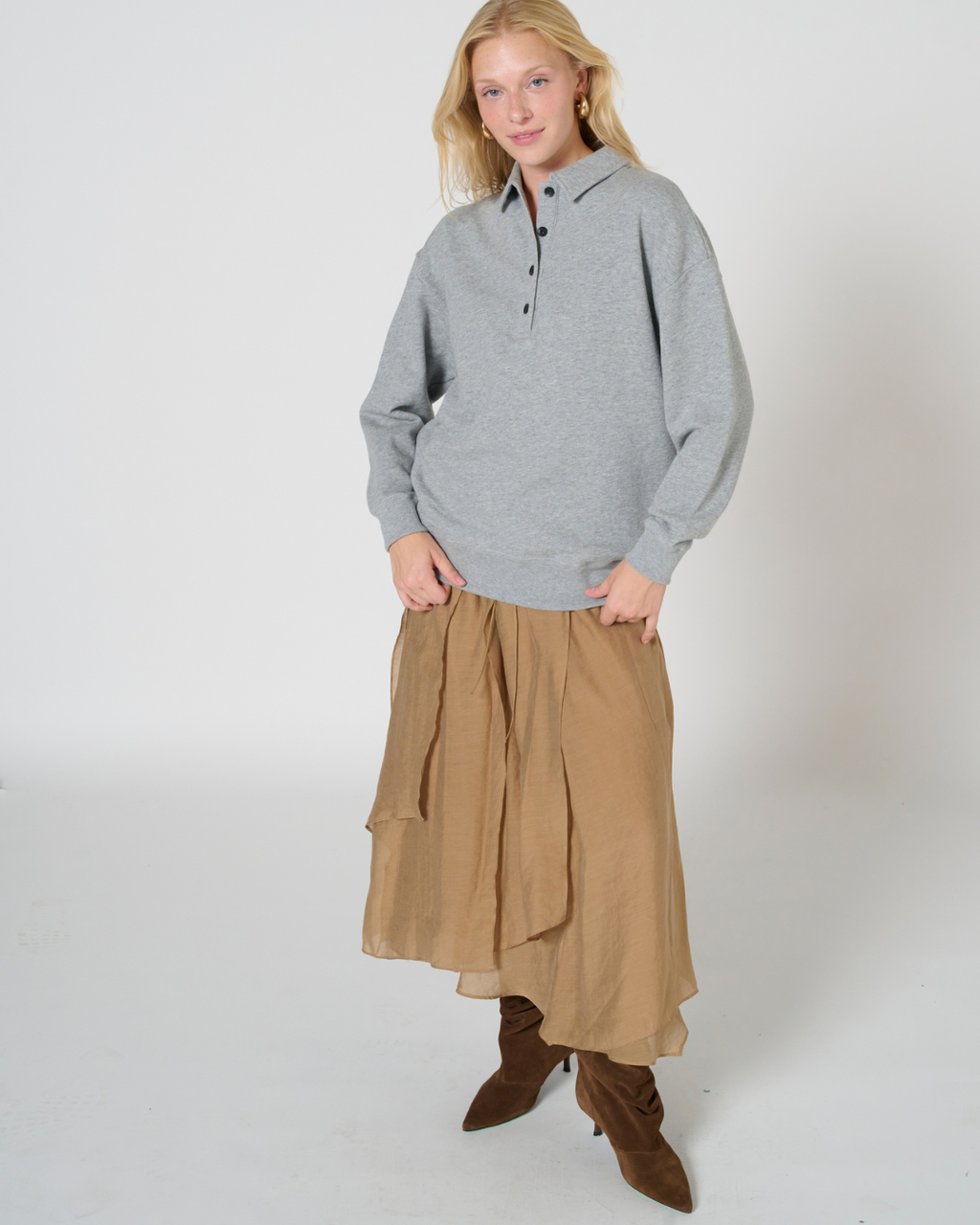 Colleen polo sweatshirt