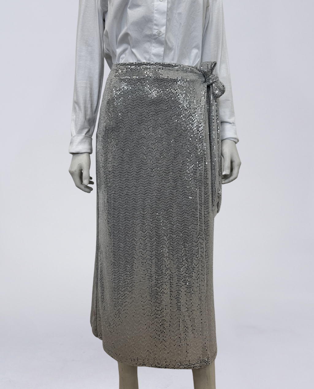 Natalie wrap midi skirt