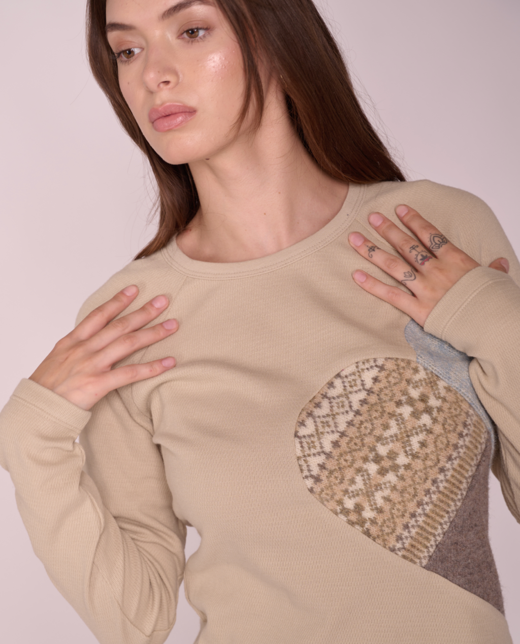 Eliot crew neck long sleeve top