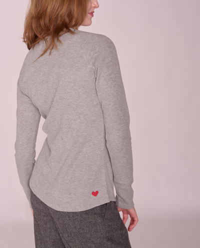 Eliot crew neck long sleeve top