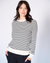 Genevieve stripe crew neck top