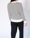 Genevieve stripe crew neck top