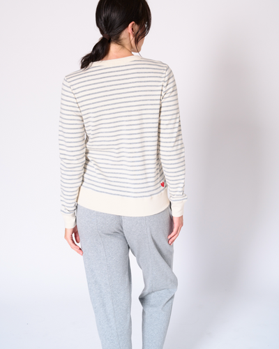 Genevieve stripe crew neck top