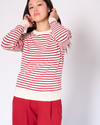 Genevieve stripe crew neck top