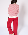Genevieve stripe crew neck top