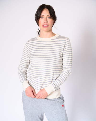 Genevieve stripe crew neck top