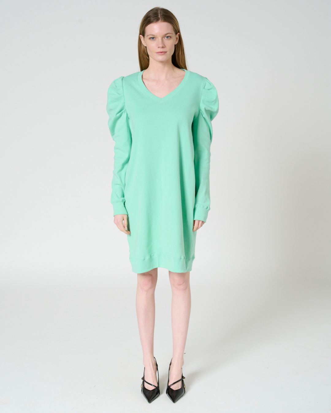 Glueda puff sleeve Tunic dress