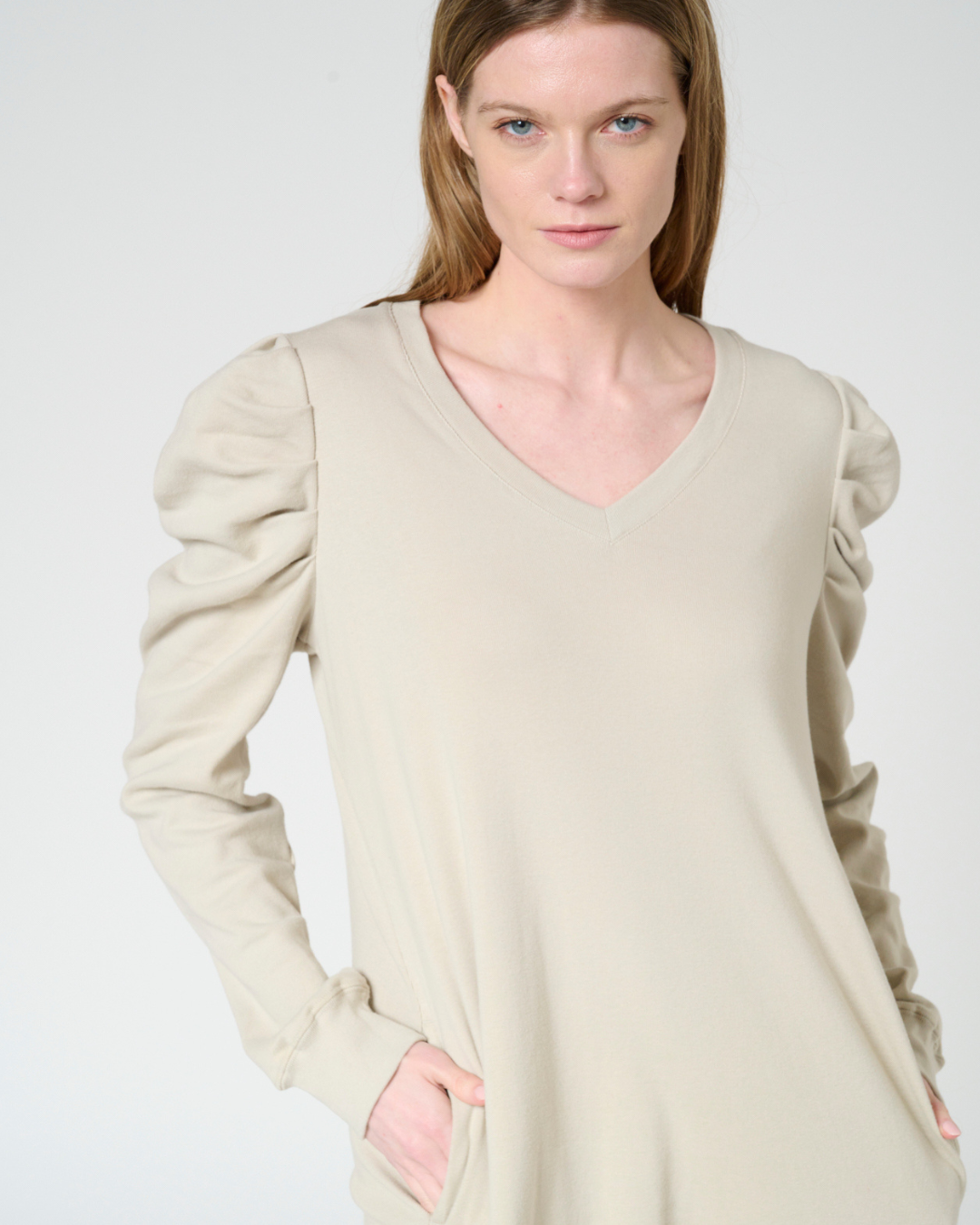 Glueda puff sleeve Tunic dress