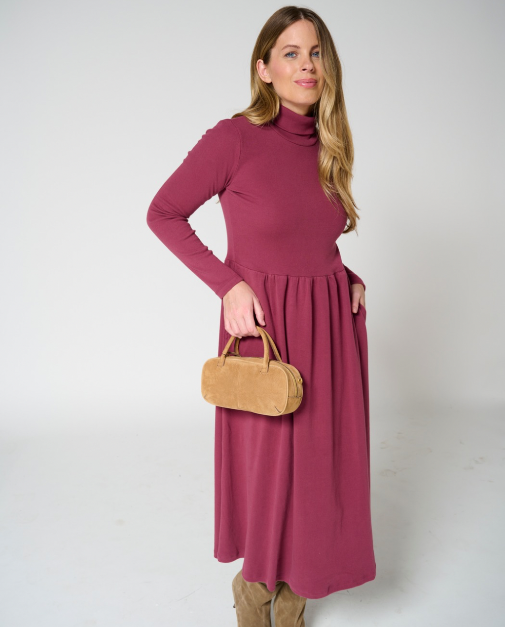 Milarosa Turtleneck Midi dress