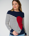 Momiji stripe sweatshirt