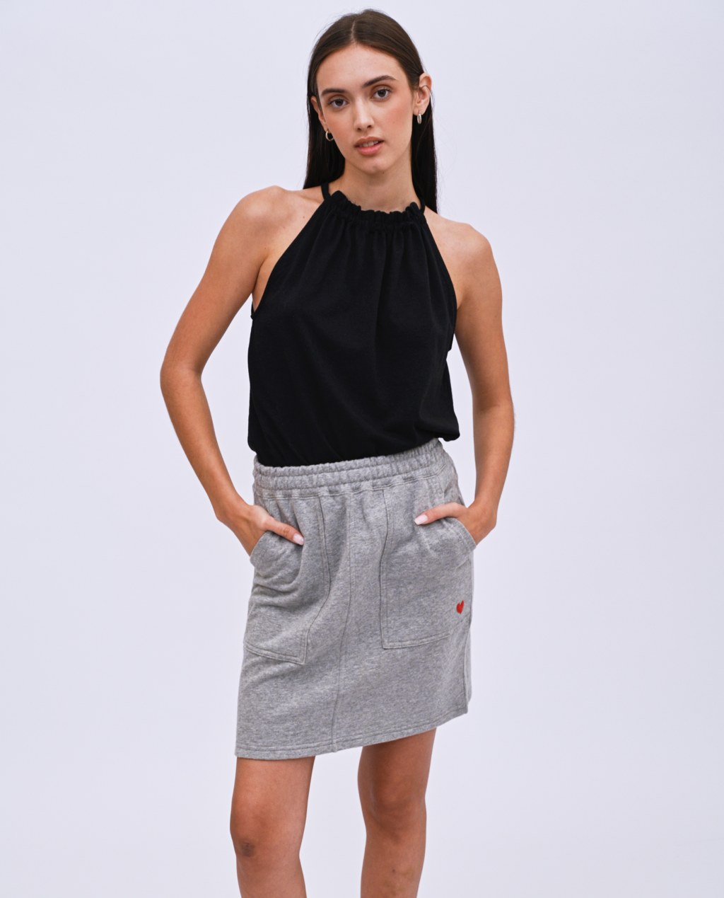 Jean mini skirt