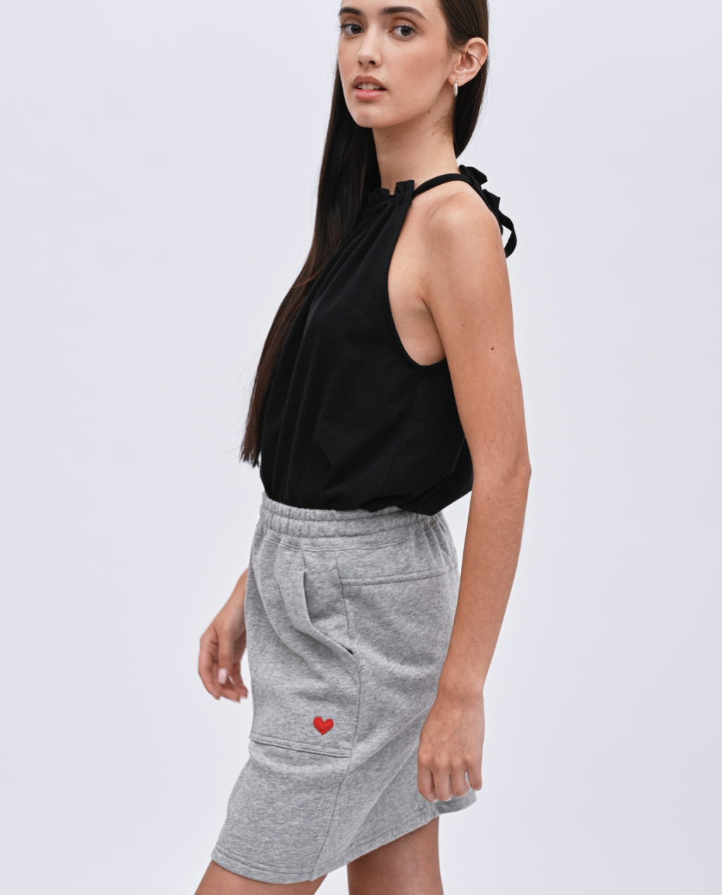 Jean mini skirt
