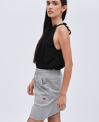 Jean mini skirt