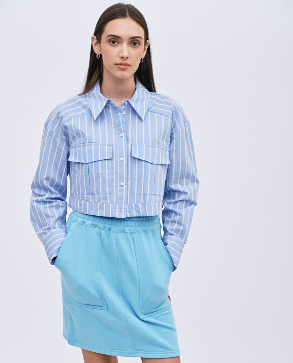 Jean mini skirt