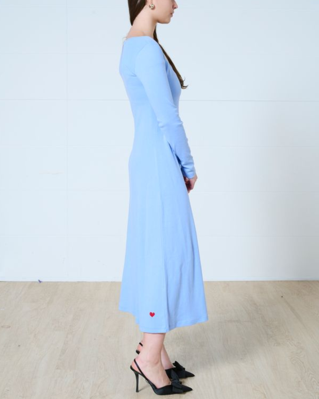 Lennon square neck midi dress