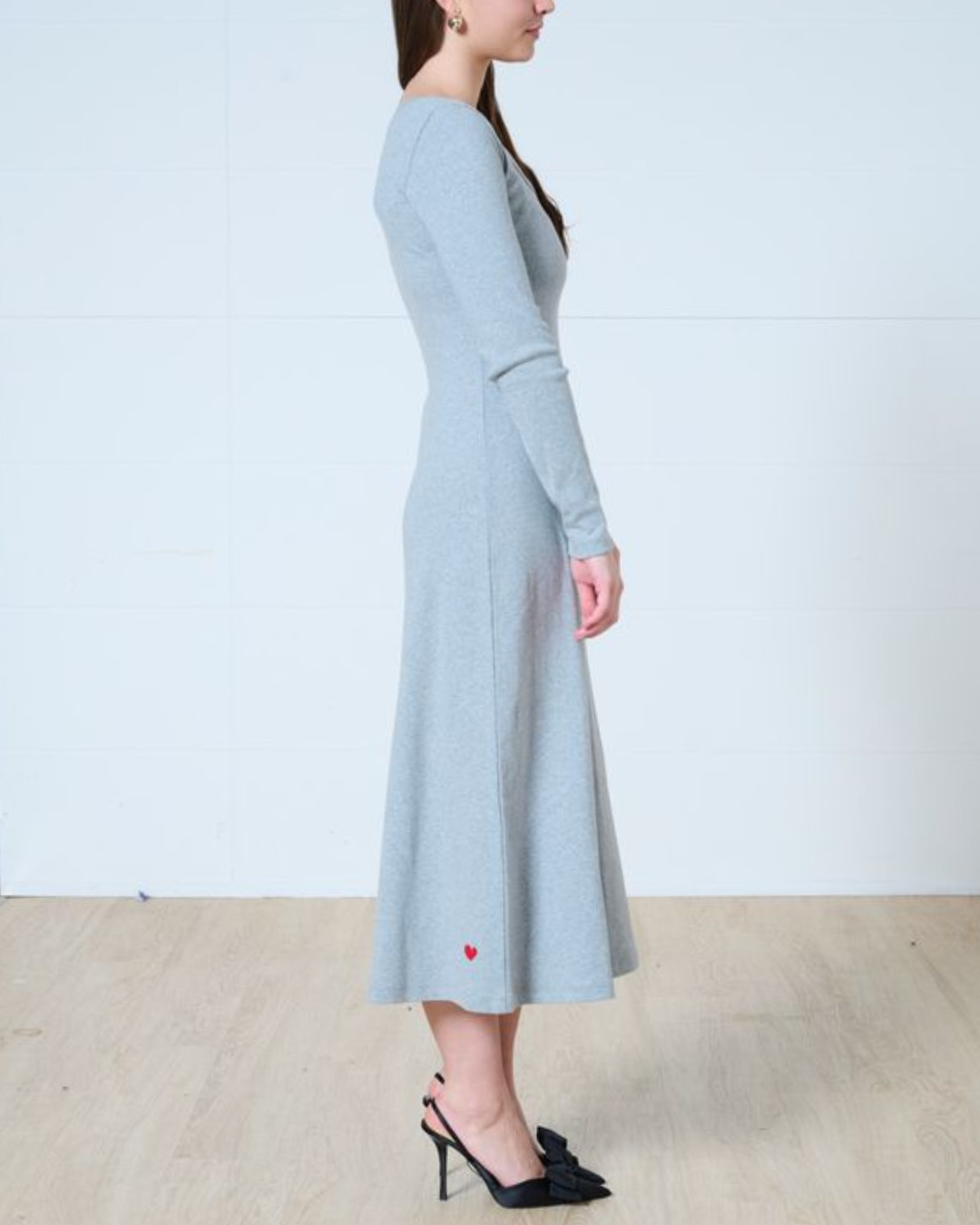 Lennon square neck midi dress