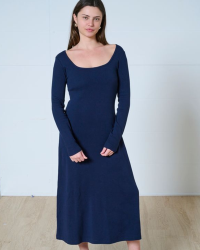 Lennon square neck midi dress