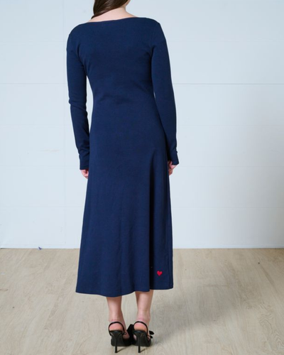 Lennon square neck midi dress