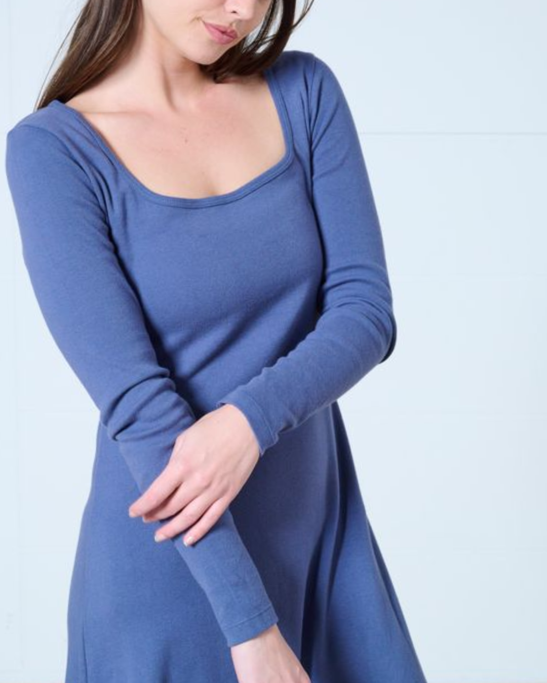 Lennon square neck midi dress