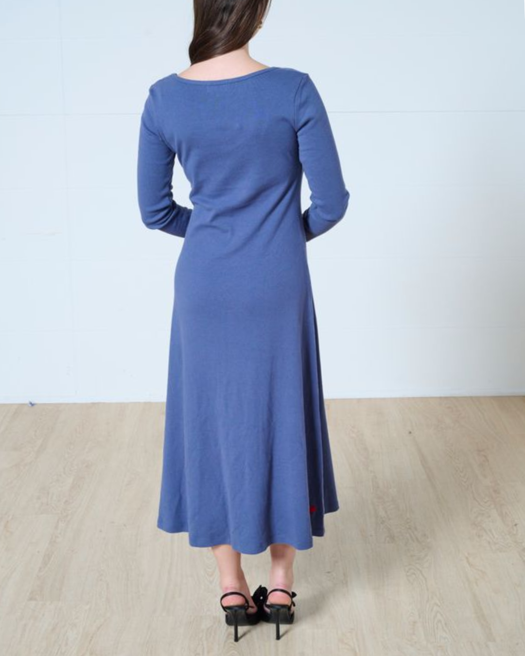 Lennon square neck midi dress