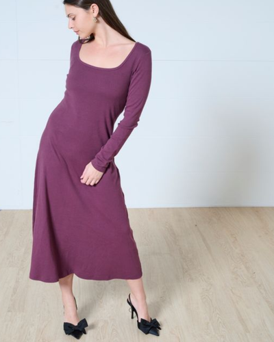Lennon square neck midi dress