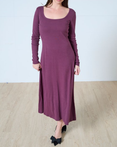 Lennon square neck midi dress