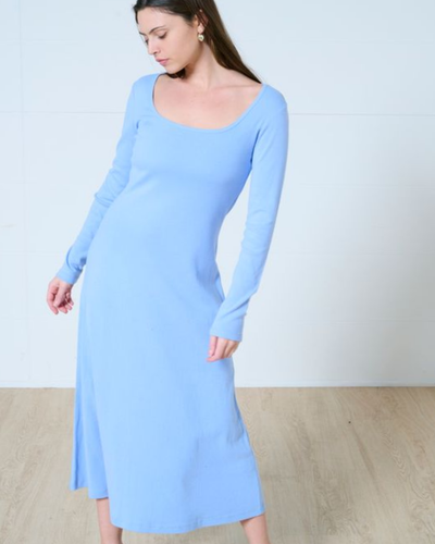 Lennon square neck midi dress