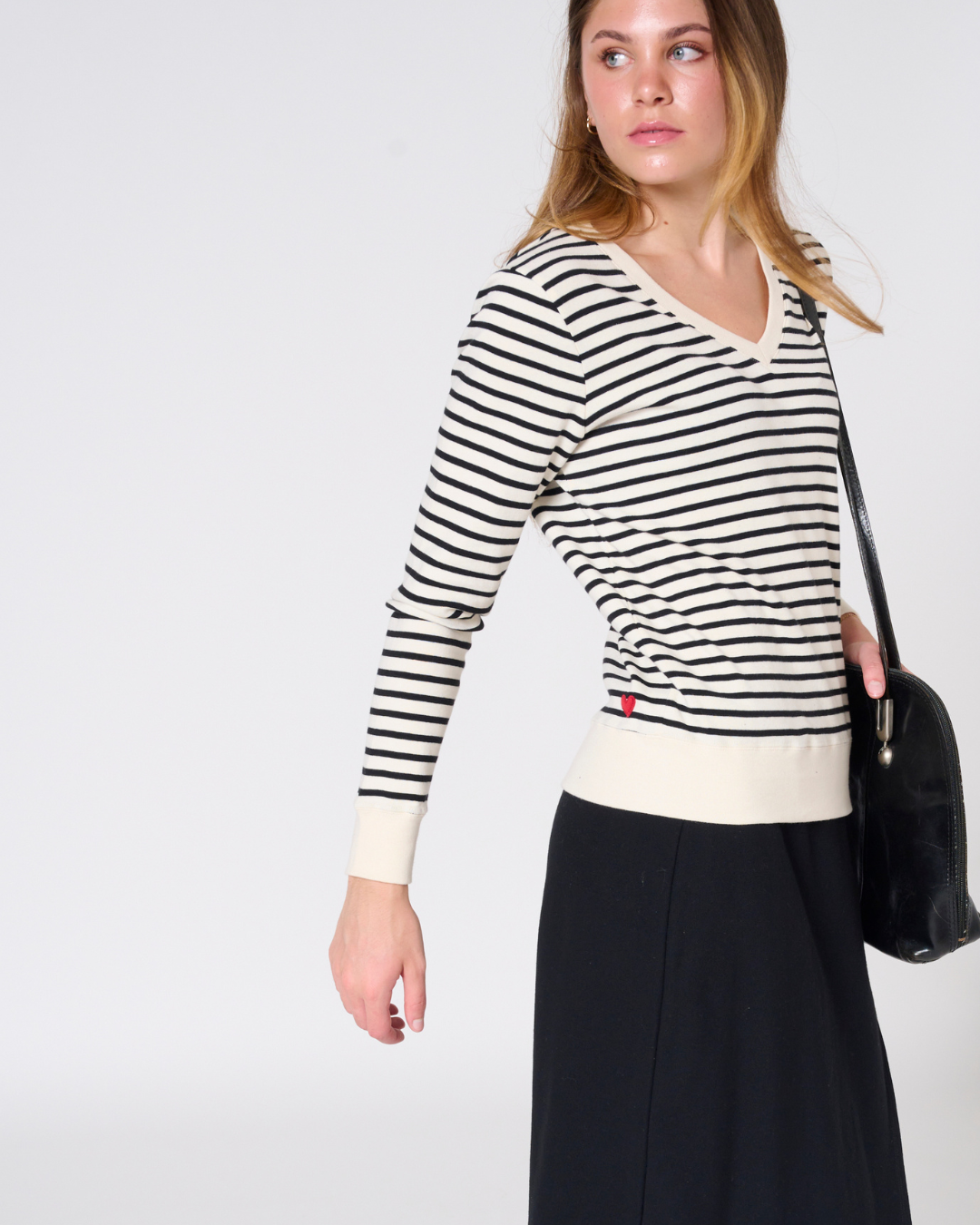 *PREORDER Martina Stripe V-Neck Top